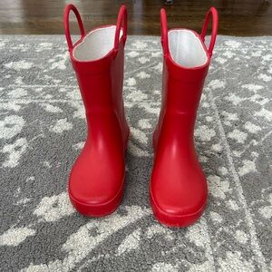 Children's Red Rain Boots